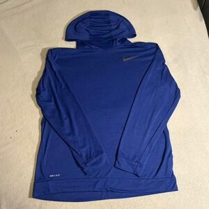 Nike Dri-Fit blue long sleeve shirt hoodie‎